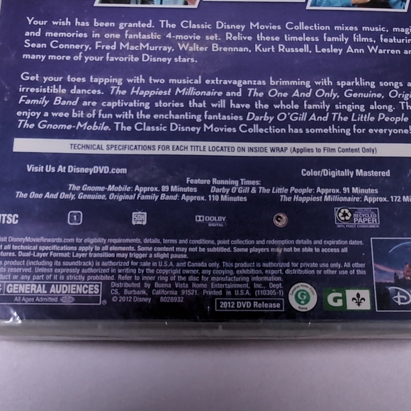 Disney Classics 4-Movie Collection DVD - Picture 5 of 8